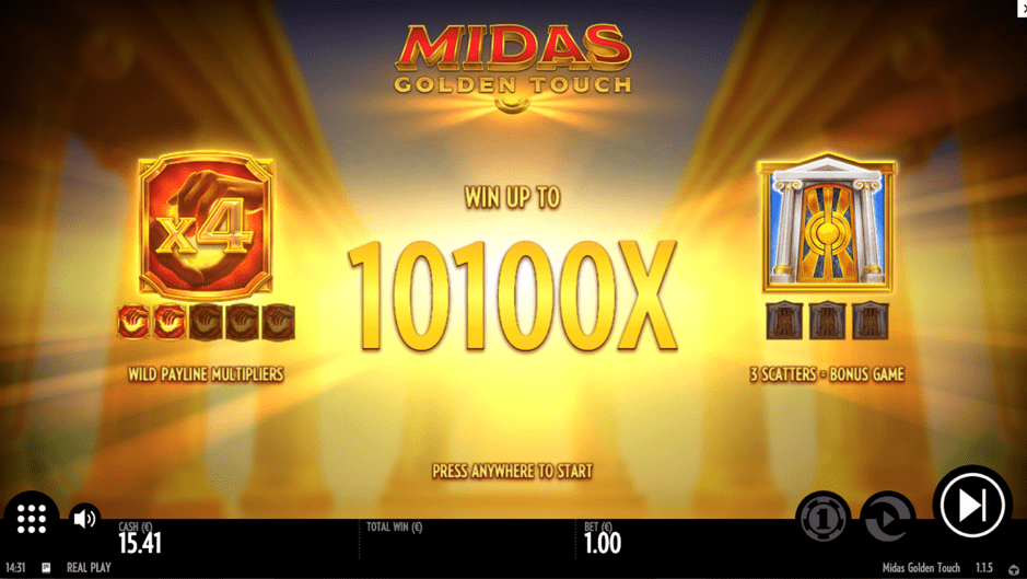 Play Midas Golden Touch at Mr. Play Casino